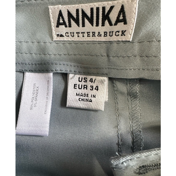 Cutter & Buck Light Green Annika Straight Leg Pants, Size 4 - Picture 3 of 5